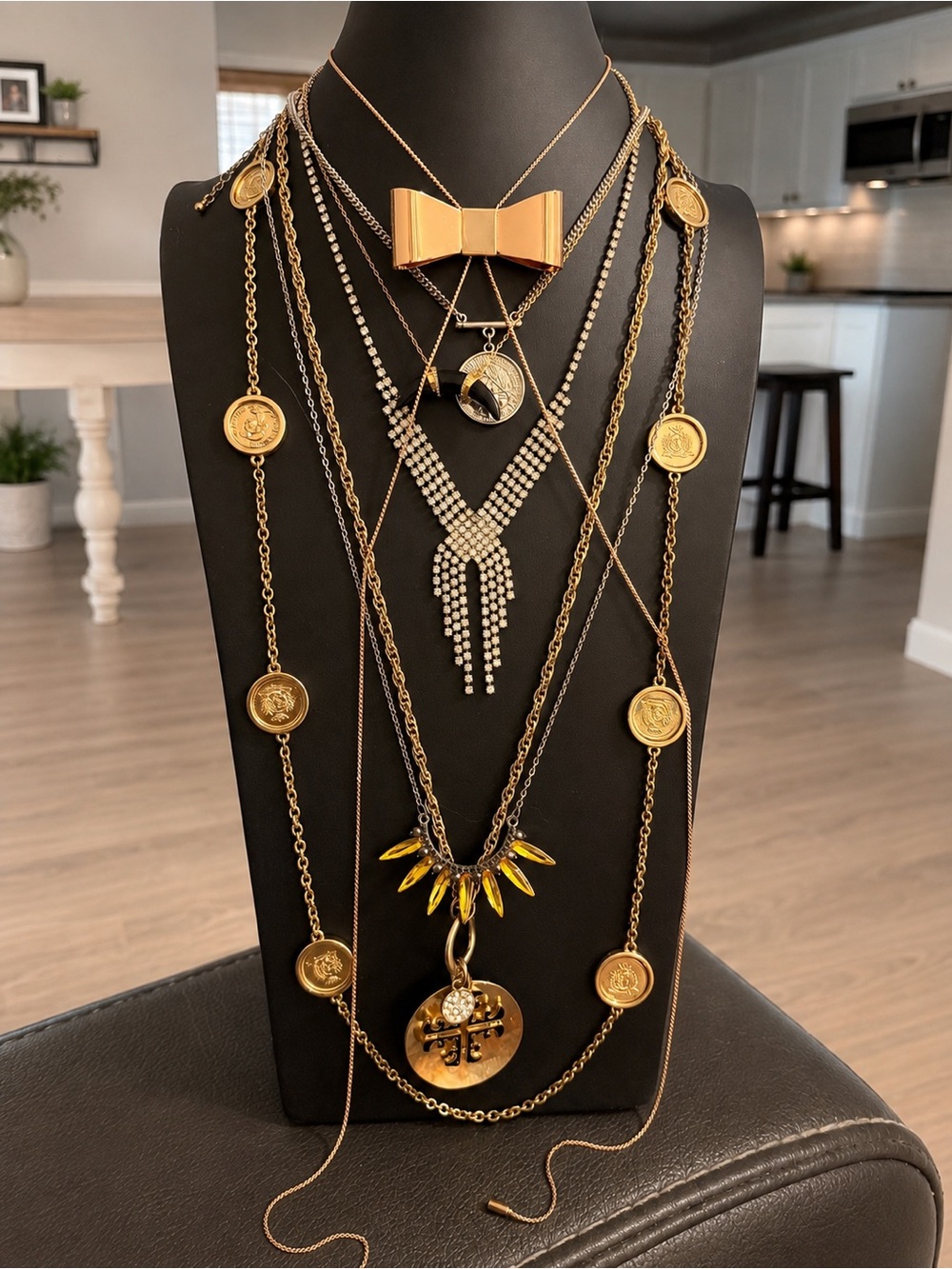 20 PC Estate Jewelry Necklace Pull | Vintage to Modern Wearable Resale Lot